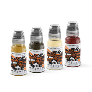 World Famous Tattoo Ink -Expired product - Sold at a special price -  Damian Gorski Golden Harvest Set 4 pc - 120ml